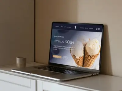 Sicilia gelato — kézműves fagylaltozó weboldala