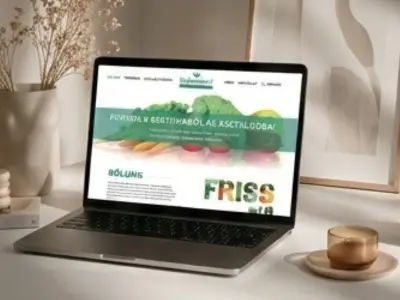 Új weboldal kialakítása — szolgáltatás illusztráció
